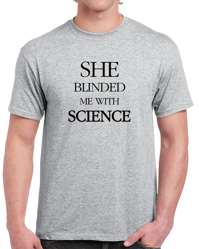 She Blinded Me With Science Thomas Dolby Music Lyric Concert T-shirt