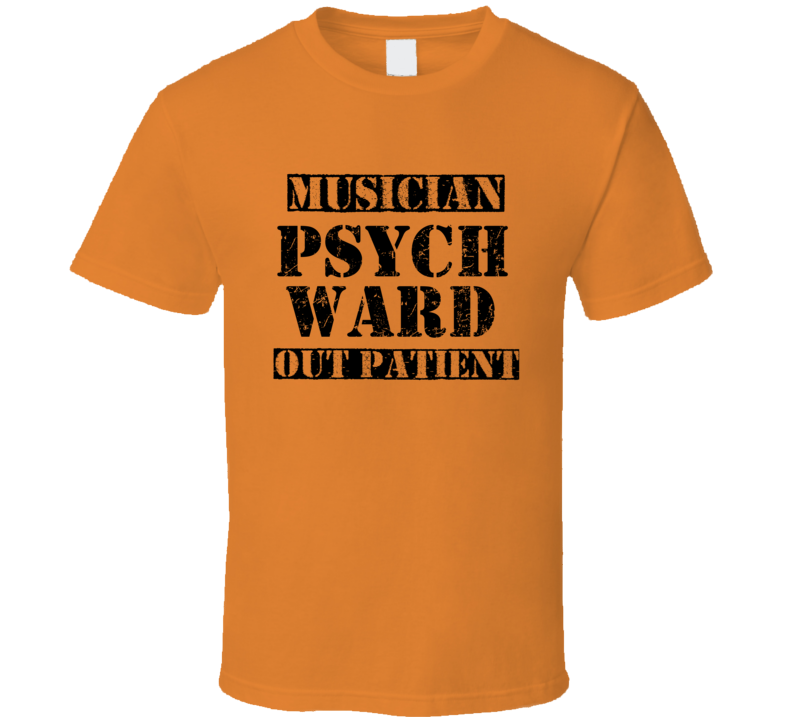 Halloween Musician Psychward Out Patient Music T-shirt