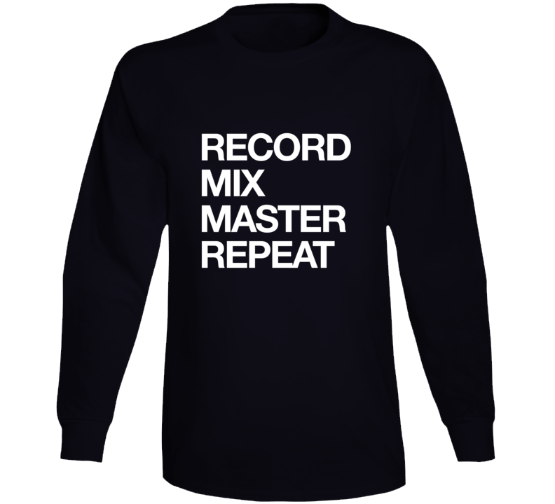 Record Mix Master Repeat Music Engineer Concert T-shirt Record Mix Master Repeat Music Engineer Concert T-shirt