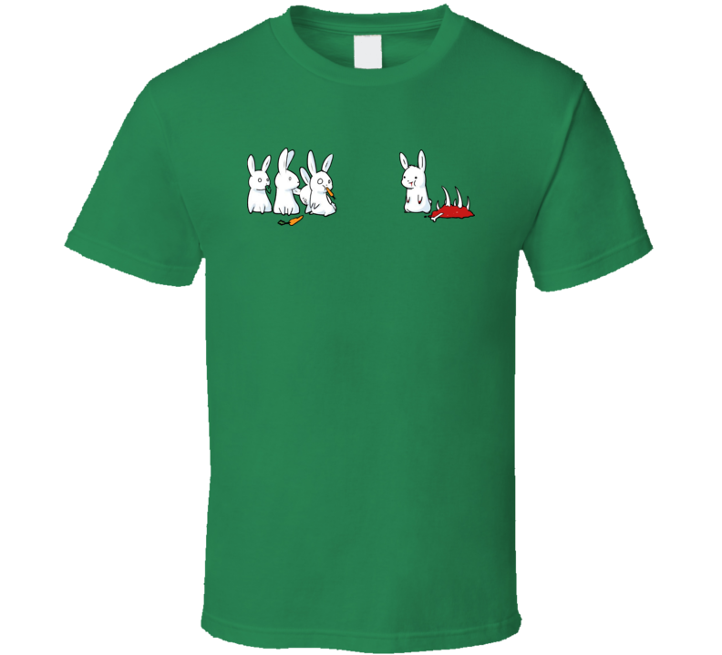 Bunnies Not A Vegeterian Funny T Shirt