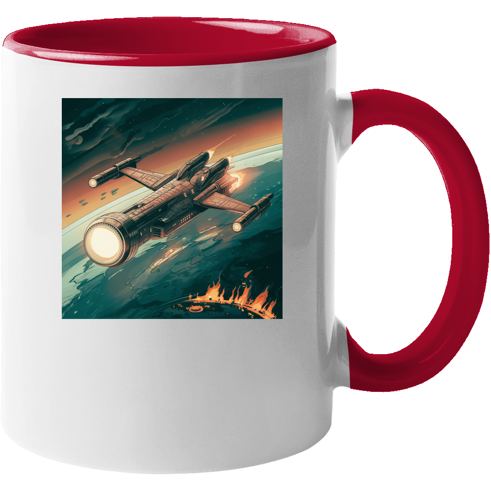 Alien Space Ship Astro-Star comes to the rescue of Planet Earth. Mug Alien Space Ship Astro-Star comes to the rescue of Planet Earth. Mug