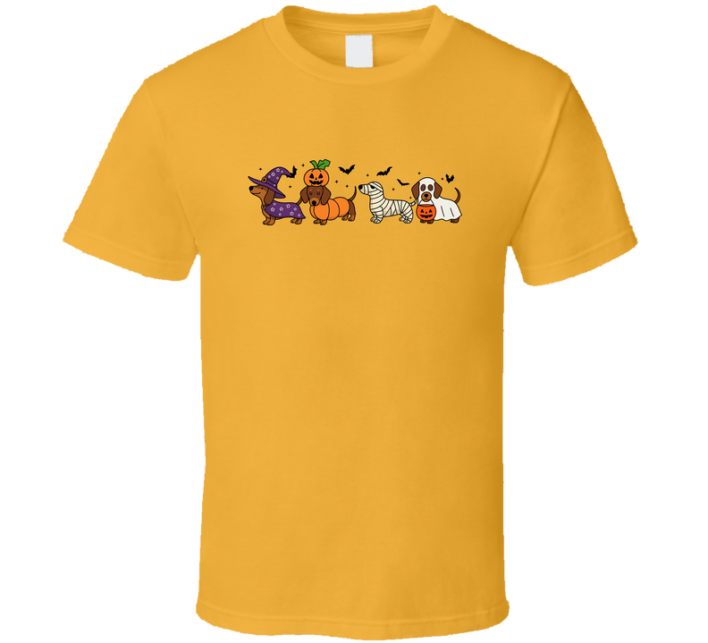 Spooky Dachshund Halloween Tee, Ghost Dog Shirt For Pet Lovers, Funny Doxie Mom Halloween Outfit T Shirt