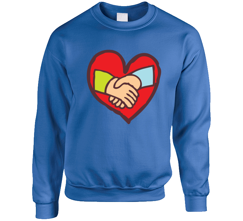 Hands In A Heart Crewneck Sweatshirt Hands In A Heart Crewneck Sweatshirt