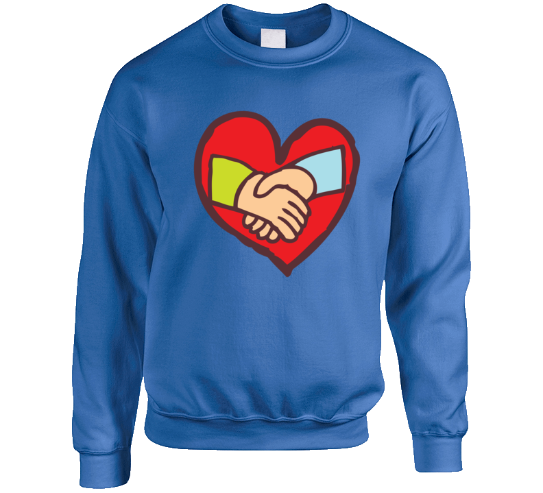 Hands In A Heart Crewneck Sweatshirt