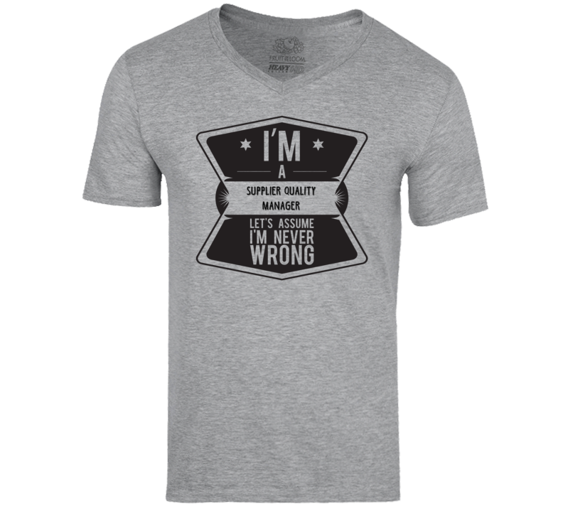 quality manager t shirt