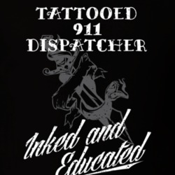 Tattooed 911 Dispatcher Inked And Educated Cool Badass Job T Shirt 23700597