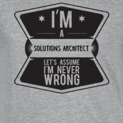 Im A Solutions Architect Never Wrong Job T Shirt 9195347
