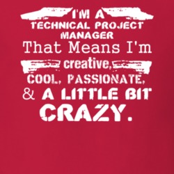 Im A Technical Project Manager And A Little Bit Crazy Job T Shirt 9599523
