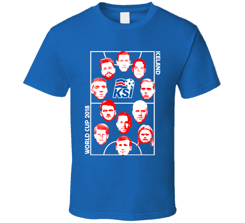 Iceland 2018 World Cup Soccer Football Futbol Starting 11 Xi Team Fan 
