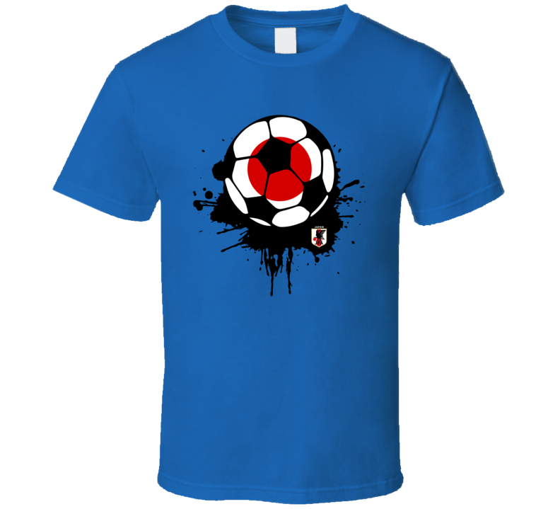 Japan Splatter Flag Ball World Cup Soccer Futbol Football Country Prid