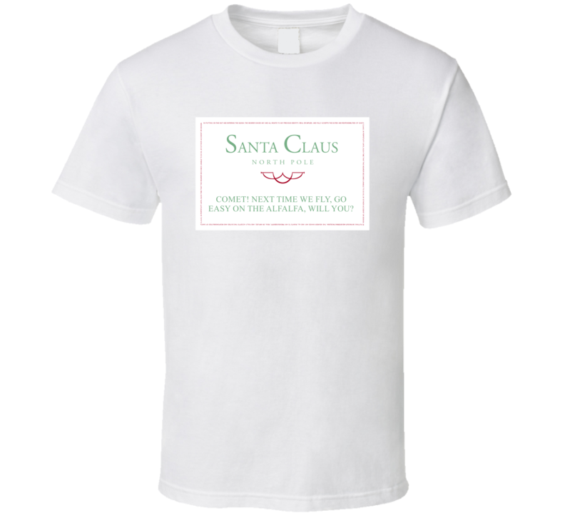Comet Easy On The Alfalfa The Santa Clause Retro Christmas Movie Quote Comet Easy On The Alfalfa The Santa Clause Retro Christmas Movie Quote