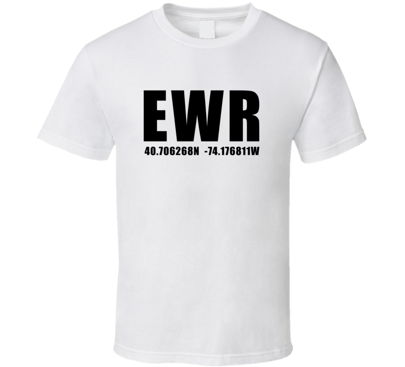 Ewr Newark Liberty International Airport Coordinates T Shirt
