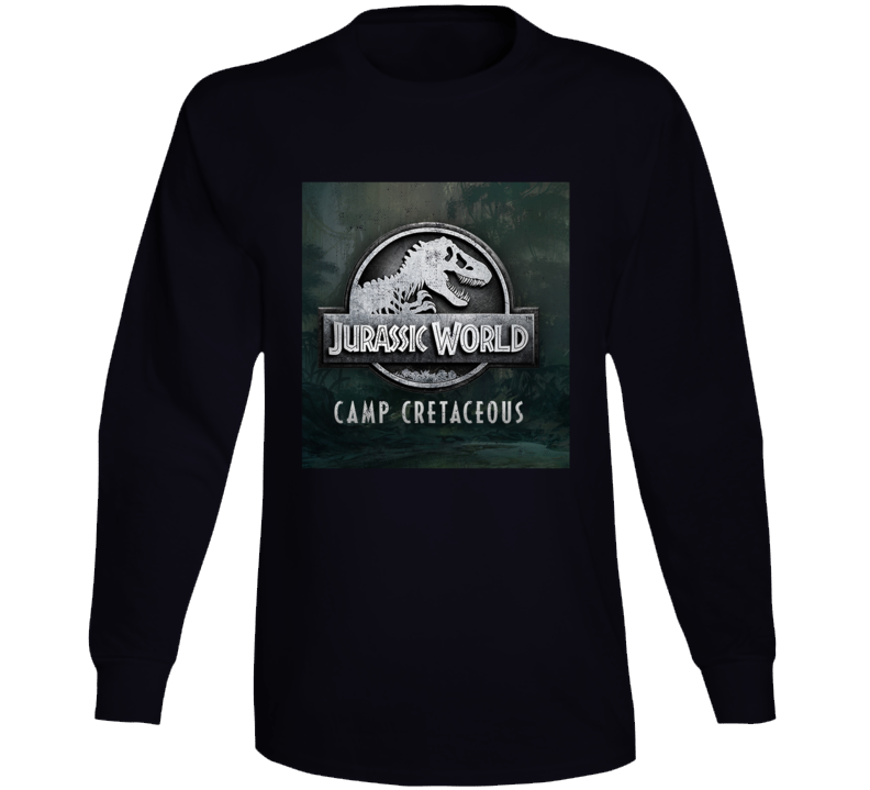 Jurassic World Camp Cretaceous Netflix Television Show Distressed Look
