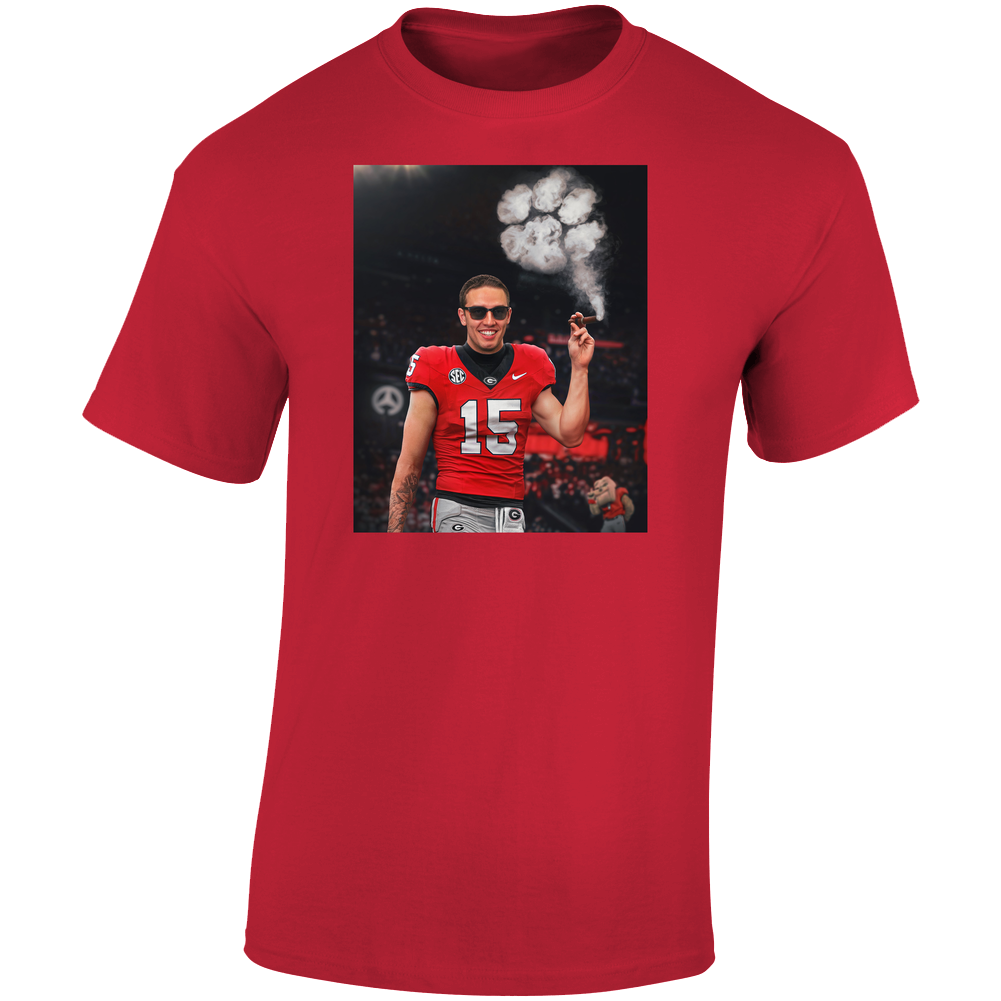 Carson Beck Cigar Football Fan T Shirt Carson Beck Cigar Football Fan T Shirt