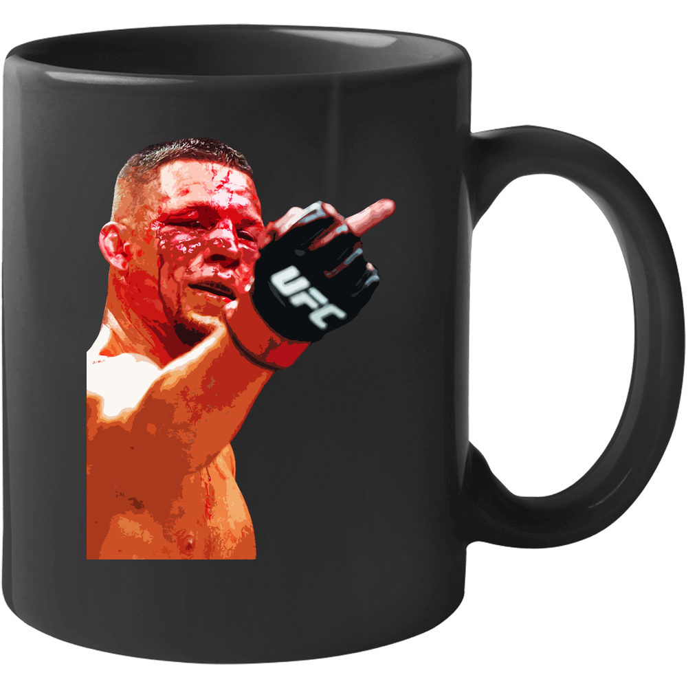 Nate Diaz Middle Finger Mug Nate Diaz Middle Finger Mug