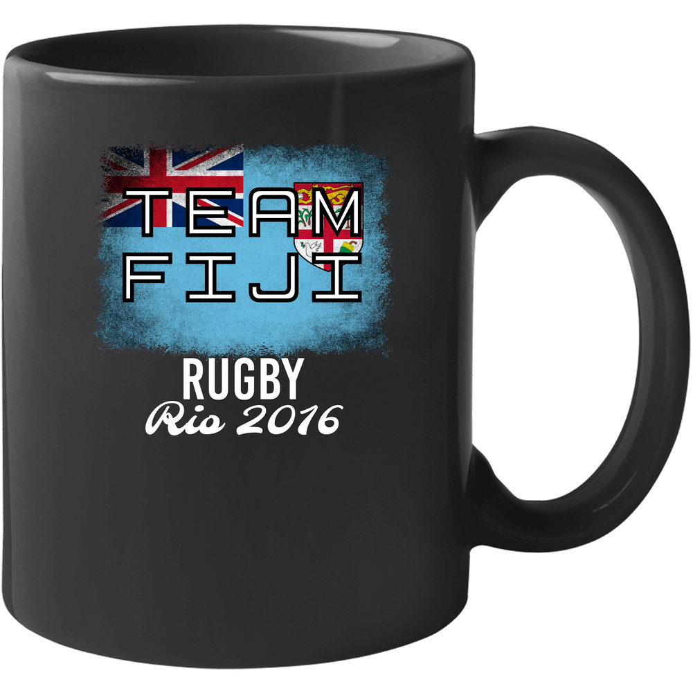 Fiji Rugby Rio 2016 Olympic Team Flag Mug Fiji Rugby Rio 2016 Olympic Team Flag Mug