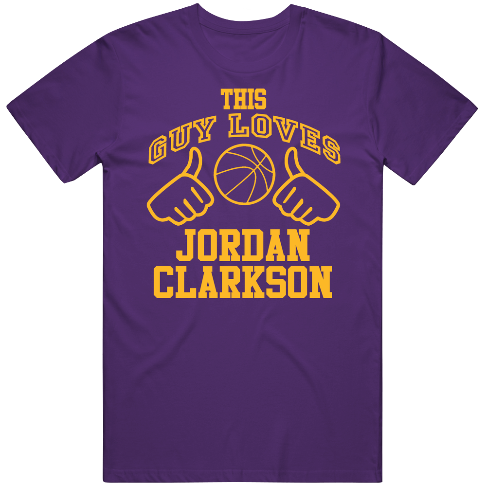 Jordan Clarkson This Guy Loves Heart Los Angeles Basketball unisex classic T Shirt Jordan Clarkson This Guy Loves Heart Los Angeles Basketball unisex classic T Shirt