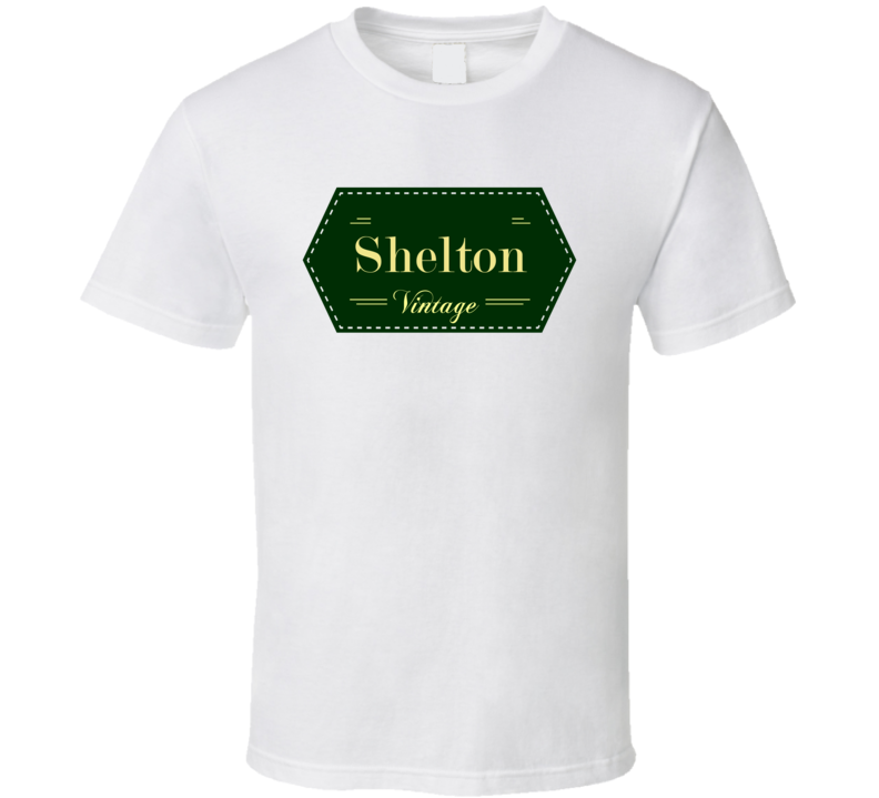 Shelton Vintage Label Name T Shirt