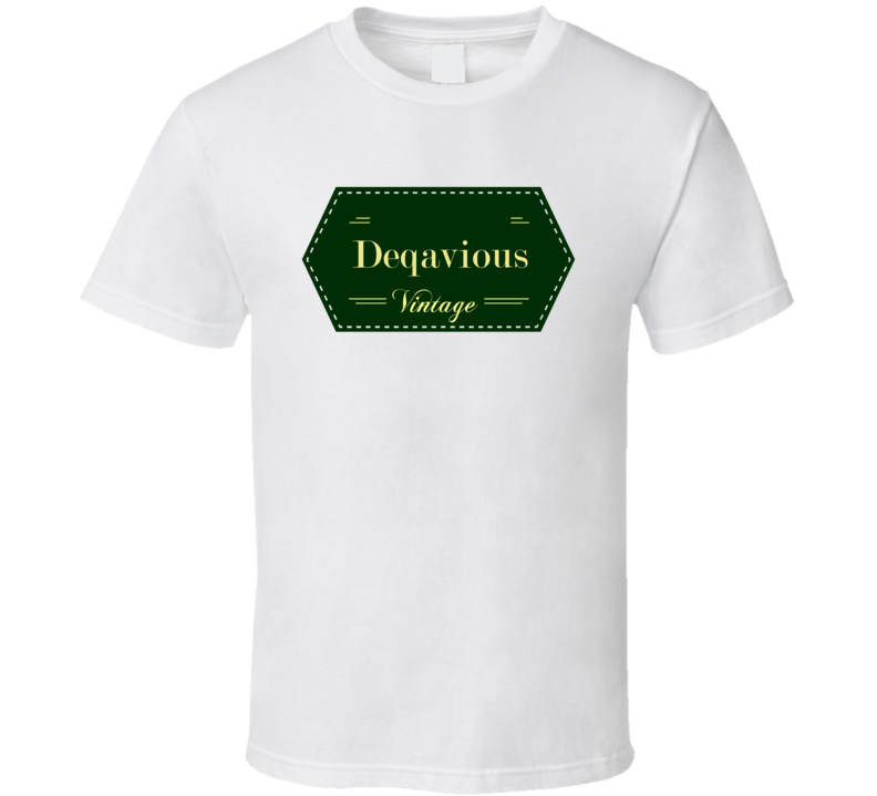 Deqavious Vintage Label Name T Shirt Deqavious Vintage Label Name T Shirt