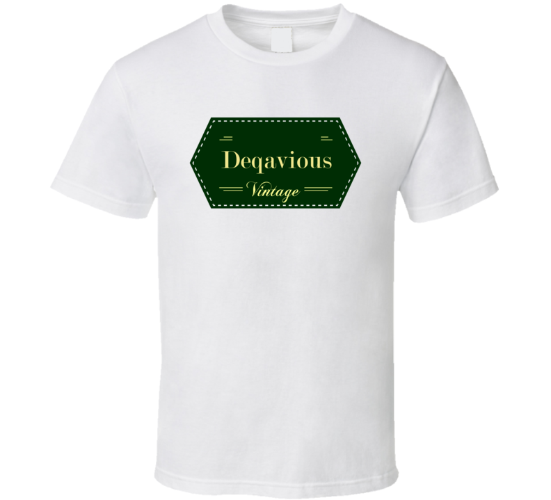 Deqavious Vintage Label Name T Shirt