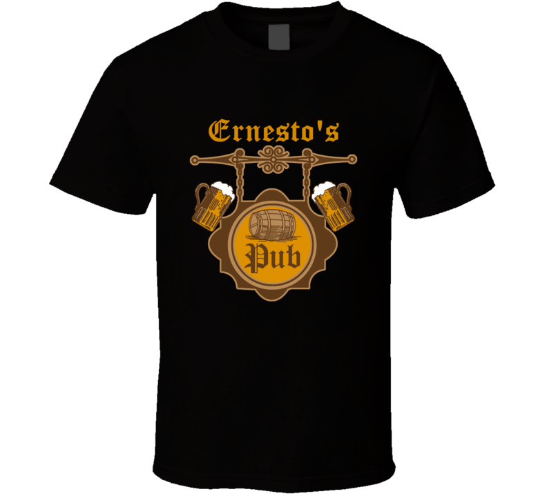 Ernesto Pub Bar Drinking Cards Fathers Day Dad T Shirt