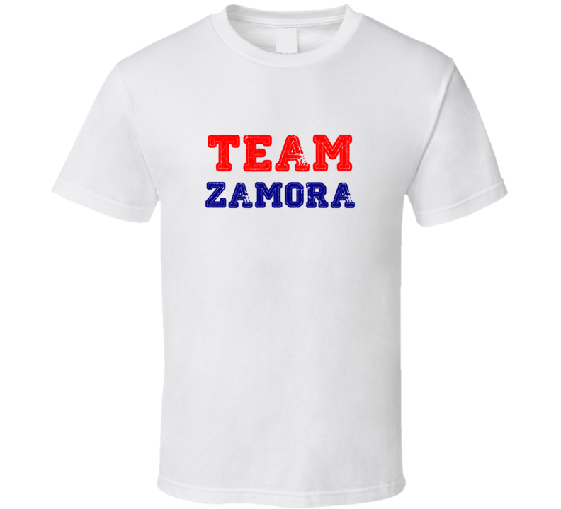 Team Zamora White Family Reunion Last Name Surname T shirt