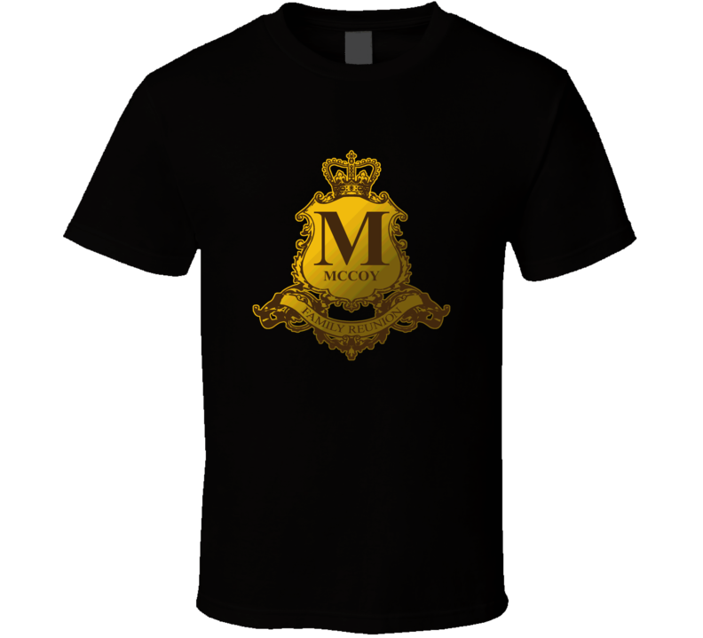 Mccoy Family Reunion Crest Last Name Surname T shirt