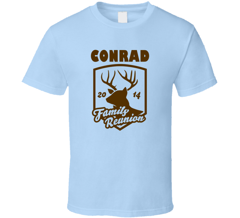 Conrad Family Reunion Deer Last Name Surname T shirt