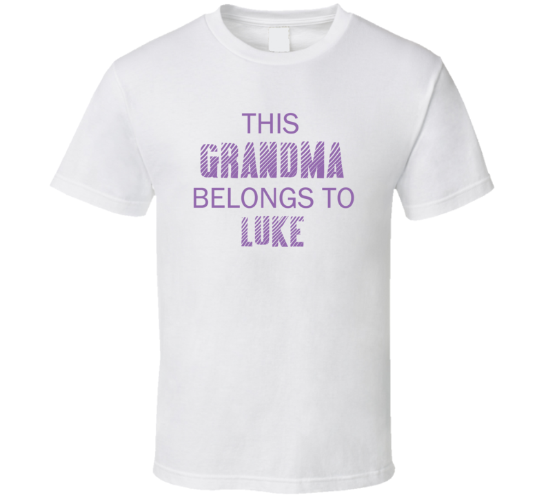 This Grandma Belongs To Luke Name T Shirt