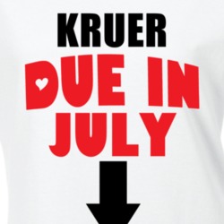 Kruer Due In July Last Name Maternity T Shirt 11716131