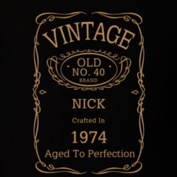NO 40 BRAND NICK CRAFTED IN 1974 Birthday Fathers Day T Shirt 1462167