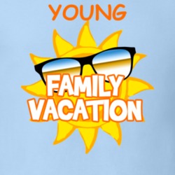 Young Family Vacation Last Name Surname T shirt 1467071