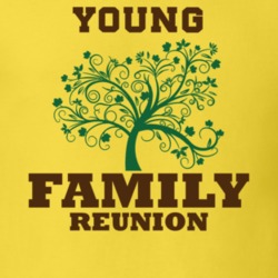 Family Tree Young Reunion Last Name Surname T shirt 1474557