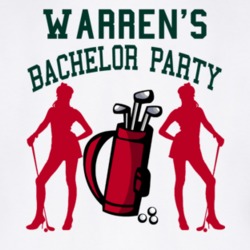 Warren Pub Bar Drinking Bachelor Party Stage Golf Groom T Shirt 1482582