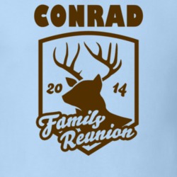 Conrad Family Reunion Deer Last Name Surname T shirt 1490848