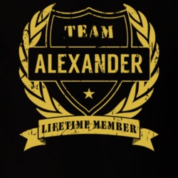Team Alexander Lifetime Member Last Name Surname T Shirt 27690896