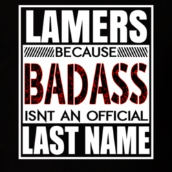 Because Badass Official Last Name Funny T Shirt 35315205