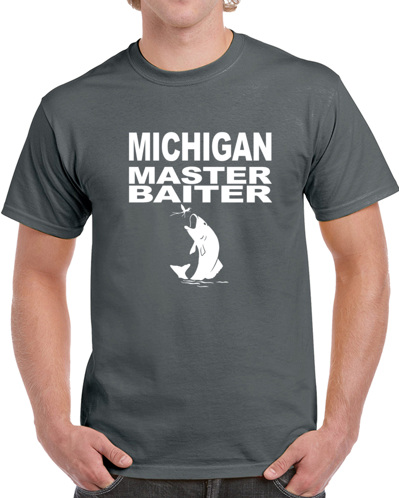 Michigan Master Baiter Spor Fishing Clothing T Shirt