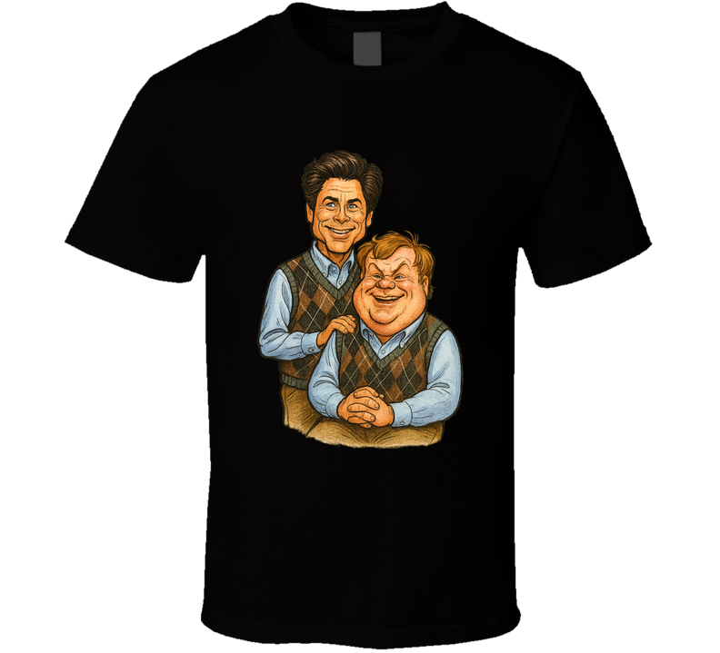 Rob Lowe & Chris Farley Step Brothers Caricature Funny T Shirt Rob Lowe & Chris Farley Step Brothers Caricature Funny T Shirt