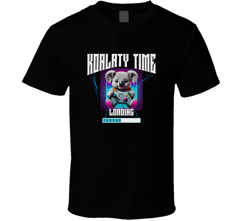 Funny Koala Shirt, Koalaty Time Loading, Lazy Gamer Animal Pun T Shirt Funny Koala Shirt, Koalaty Time Loading, Lazy Gamer Animal Pun T Shirt