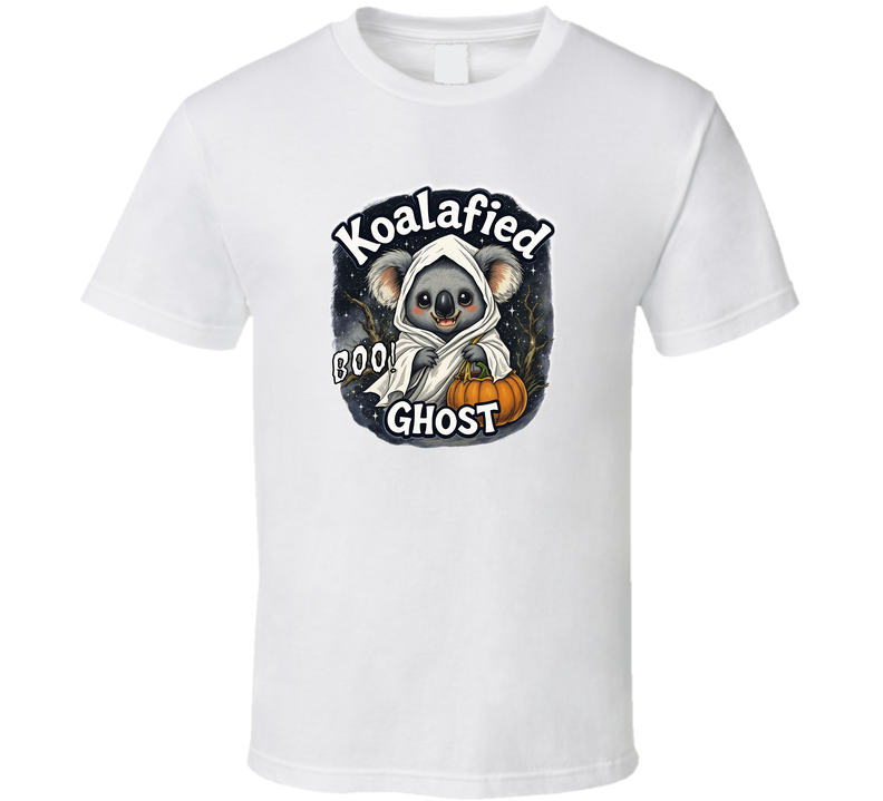 Koalafied Ghost Halloween Shirt, Cute Koala Boo Pumpkin Trick Or Treat Tee T Shirt