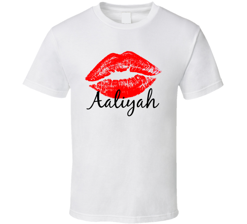 Aaliyah Personalized Name Lips Kiss Love Essential T Shirt Aaliyah Personalized Name Lips Kiss Love Essential T Shirt