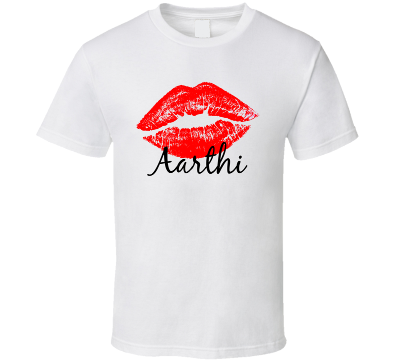 Aarthi Personalized Name Lips Kiss Love Essential T Shirt Aarthi Personalized Name Lips Kiss Love Essential T Shirt