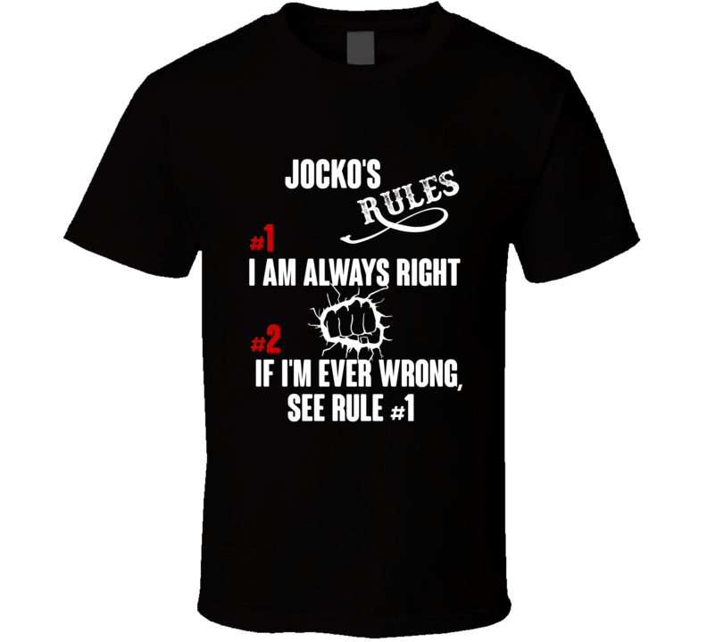 Jocko Funny Rules T Shirt Jocko Funny Rules T Shirt