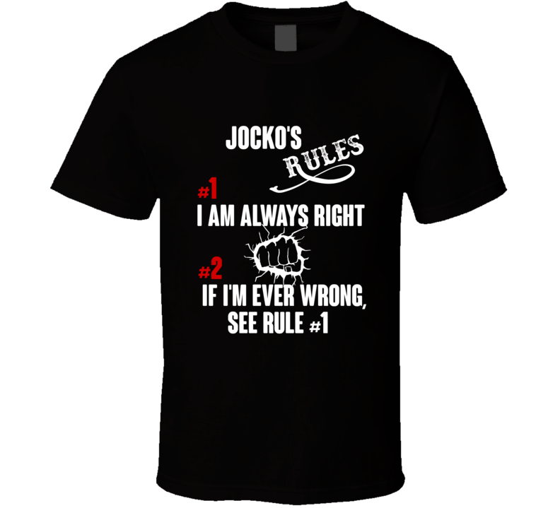 Jocko Funny Rules T Shirt