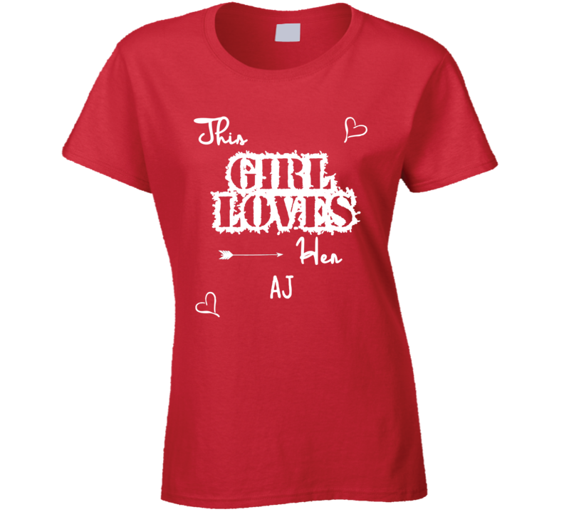 This Girl Loves Her Aj Cute Relationship T Shirt