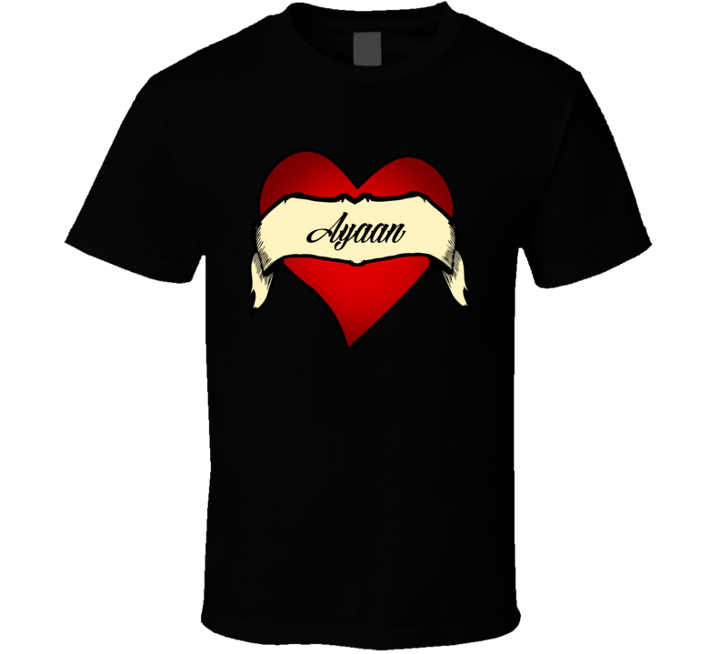 Heart Ayaan Tattoo Name T Shirt heart ayaan tattoo name t shirt