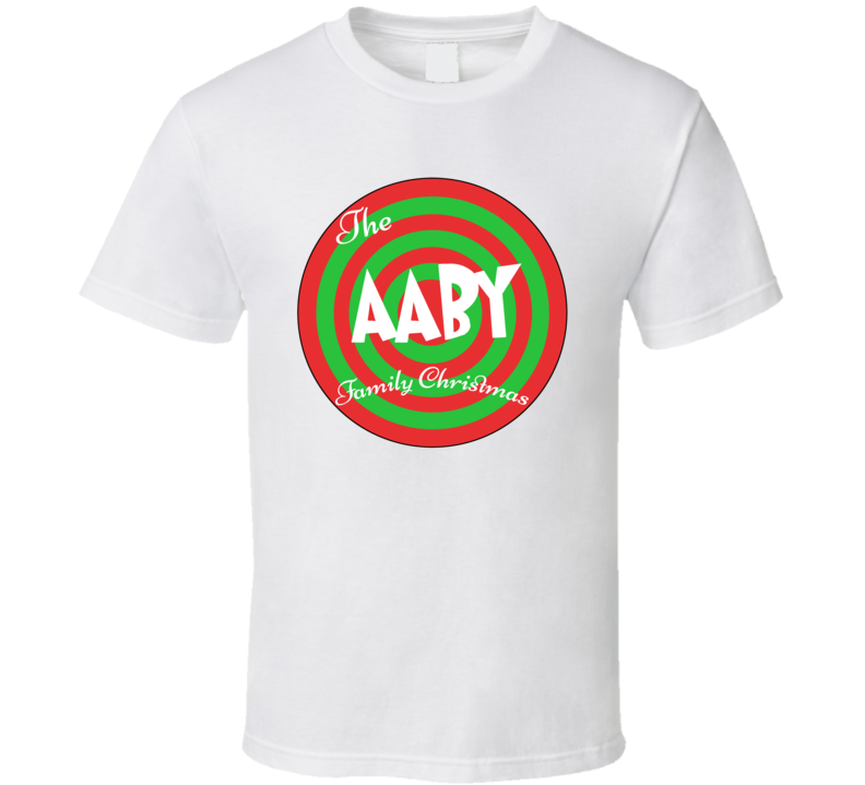 The Aaby Family Christmas Last Name T Shirt The Aaby Family Christmas Last Name T Shirt