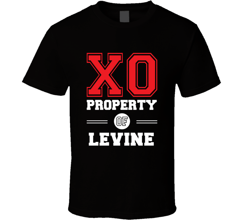 Property Of Levine Custom Love First Name T Shirt