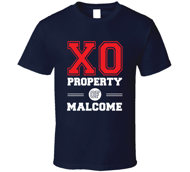 Property Of Malcome Custom Love First Name T Shirt